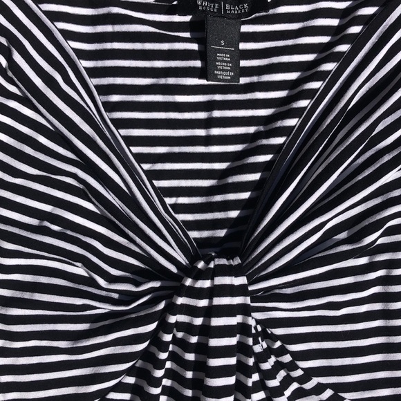 White House Black Market Striped Blouse sz S - Picture 4 of 12